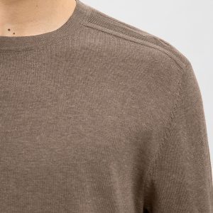 SLHBERG CREW NECK TEAK MELANGE – Image 6