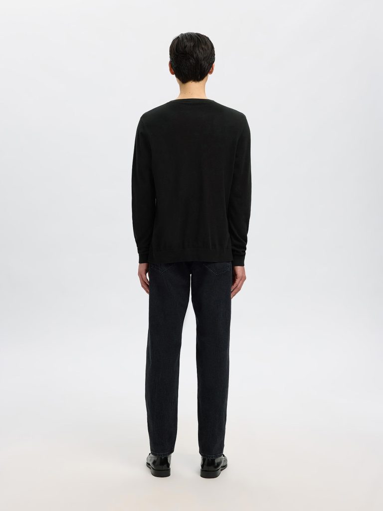 SLHBERG CREW NECK BLACK