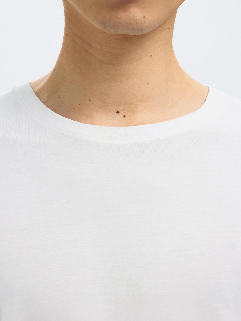 SLMASPEN SS ONECK TEE BRIGHT WHITE
