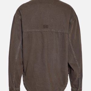 NMALVA LS SHACKET COLORED CHOCO BROWN - Image 2