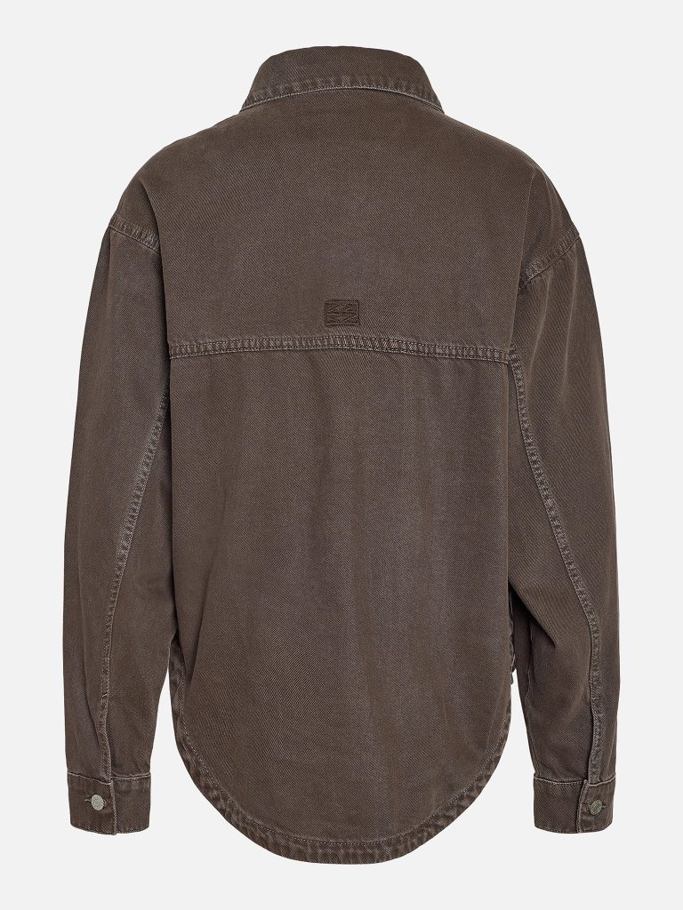 NMALVA LS SHACKET COLORED CHOCO BROWN