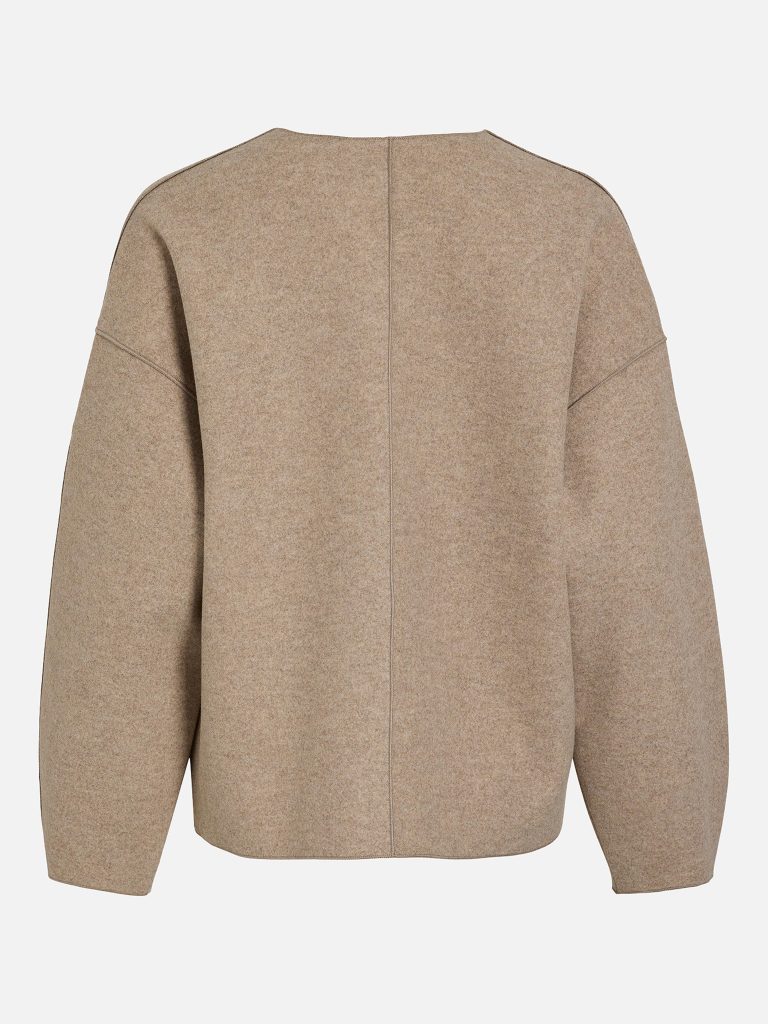 VIJUICE LOOSE LS JACKET NATURAL MELANGE
