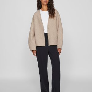 VIJUICE LOOSE LS JACKET NATURAL MELANGE - Image 3