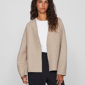 VIJUICE LOOSE LS JACKET NATURAL MELANGE - Image 4