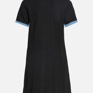 VISHELLI ONECK SS SHORT DRESS BLACK BEAUTY - Image 2