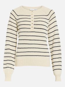 VICATJO ONECK LS STRIPE BIRCH BLACK