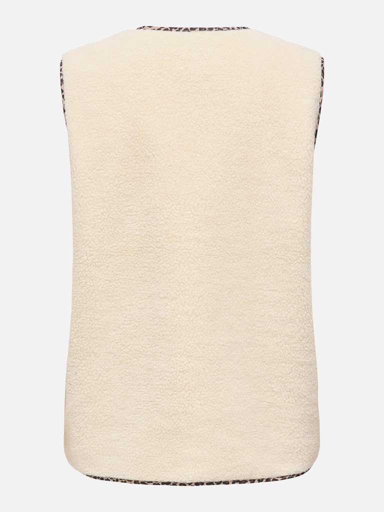 ONLBABY TEDDY VEST BIRCH LEO