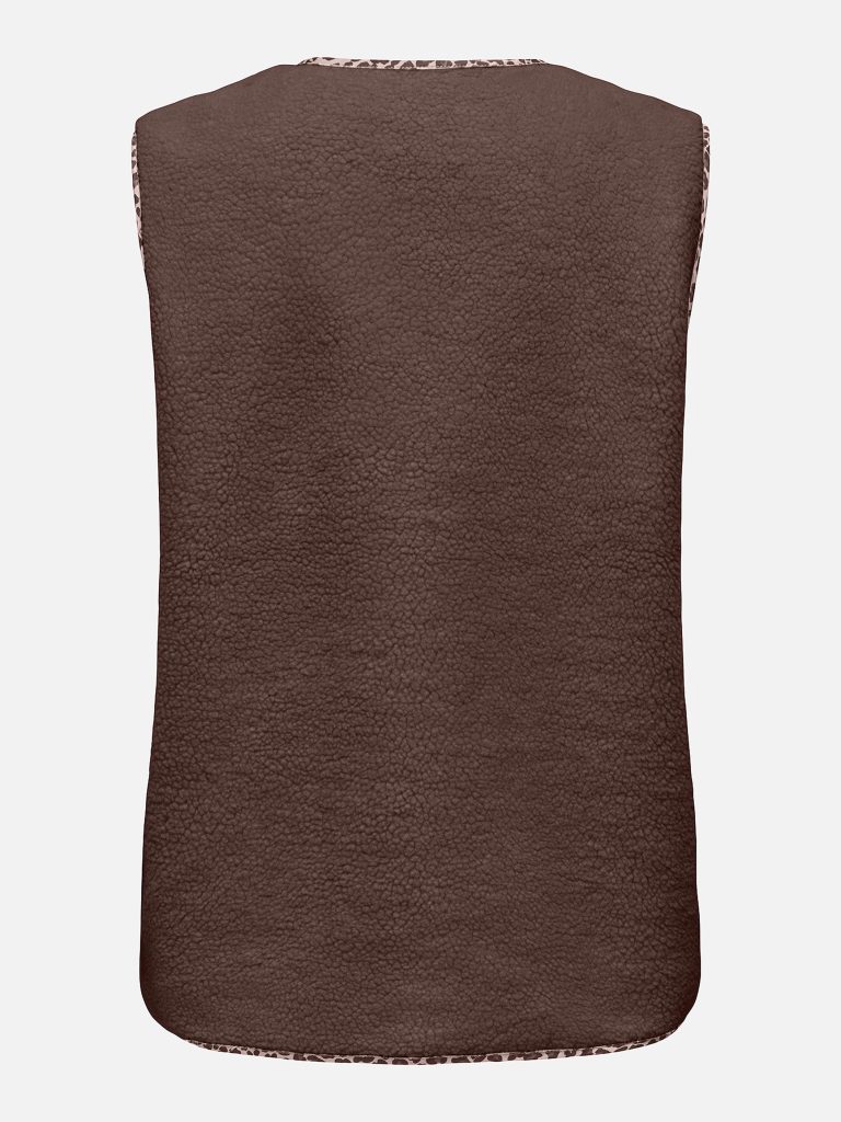 ONLBABY TEDDY VEST CHOCO LEO