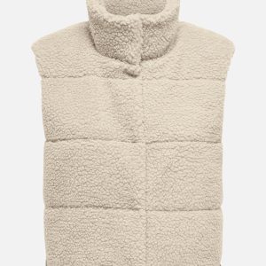 ONLSANDRA TEDDY WAISTCOAT PUMICE STONE - Image 1