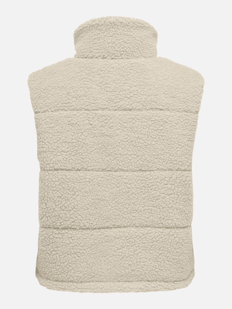 ONLSANDRA TEDDY WAISTCOAT PUMICE STONE