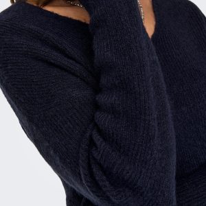 ONLCAMILLA VNECK LS PULLOVER NIGHT SKY – Image 5