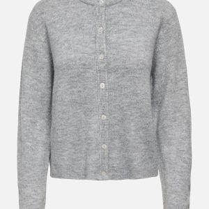 ONLSIMONI LS ONECK CARDIGAN GREY MELANGE - Image 1