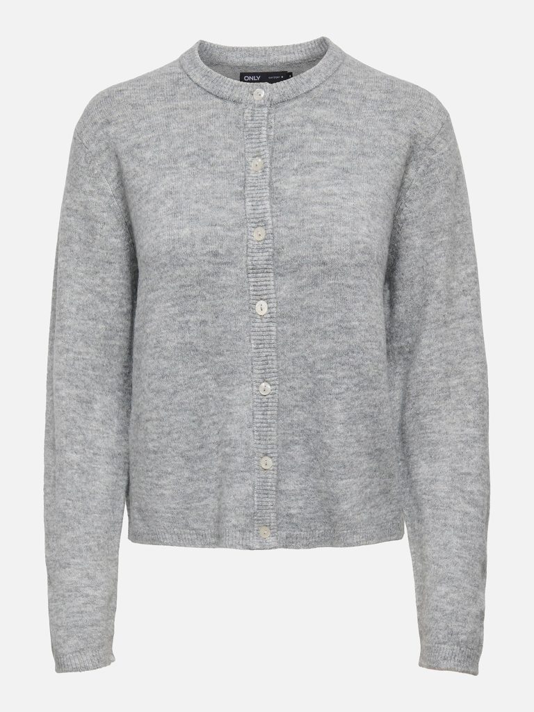 ONLSIMONI LS ONECK CARDIGAN GREY MELANGE
