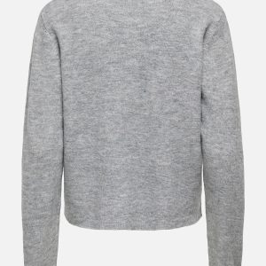 ONLSIMONI LS ONECK CARDIGAN GREY MELANGE - Image 2