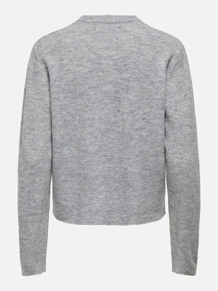 ONLSIMONI LS ONECK CARDIGAN GREY MELANGE