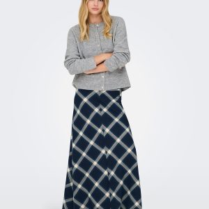 ONLSIMONI LS ONECK CARDIGAN GREY MELANGE - Image 3