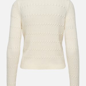 ONLKATIA LS VNECK CARDI KNT WHITE CAP GRAY MELANGE - Image 2