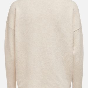 ONLRICA LS VNECK PULL BIRCH MELANGE – Image 2
