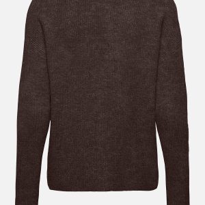 ONLCAMILLA VNECK LS PULLOVER COFFEE BEAN - Image 2