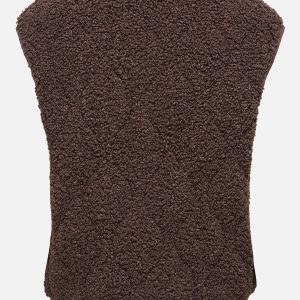 ONLINES TEDDY WAISTCOAT CHOCO – Image 2