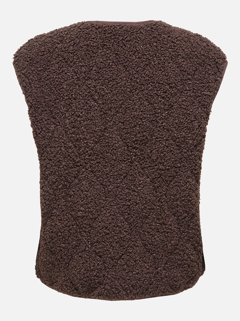 ONLINES TEDDY WAISTCOAT CHOCO
