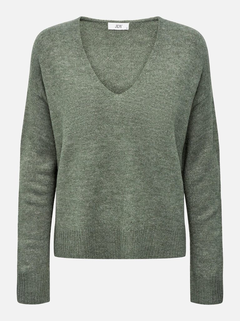 JDYELANORA LS VNECK PULLO KALAMATA