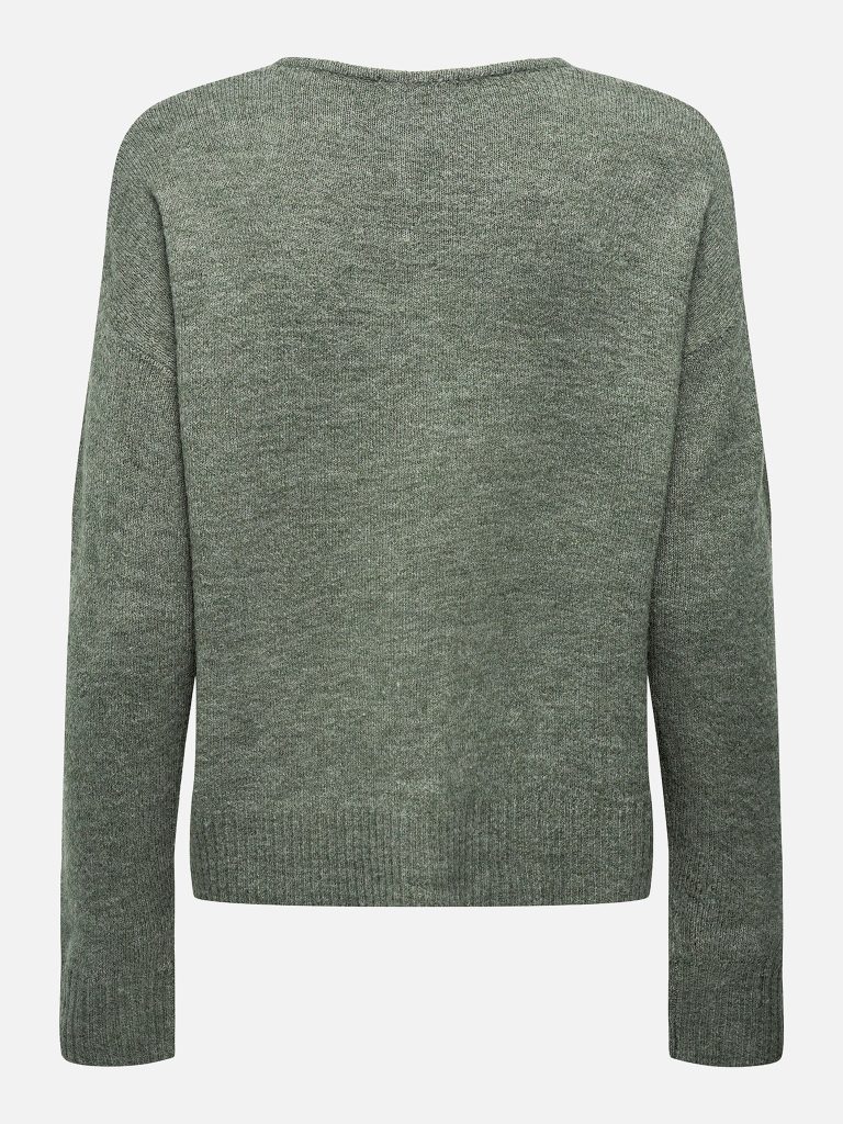 JDYELANORA LS VNECK PULLO KALAMATA