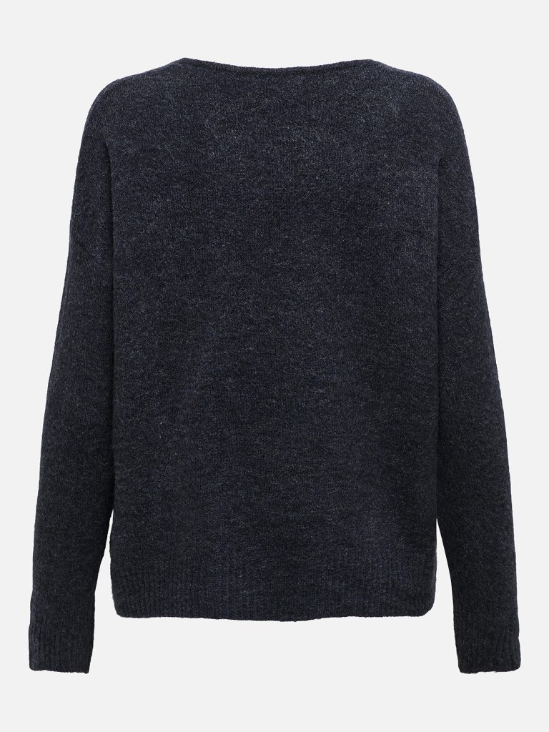 JDYELANORA LS VNECK PULLO NIGHT SKY