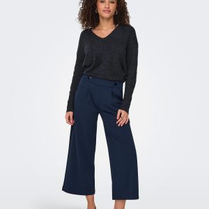 JDYELANORA LS VNECK PULLO NIGHT SKY - Image 3