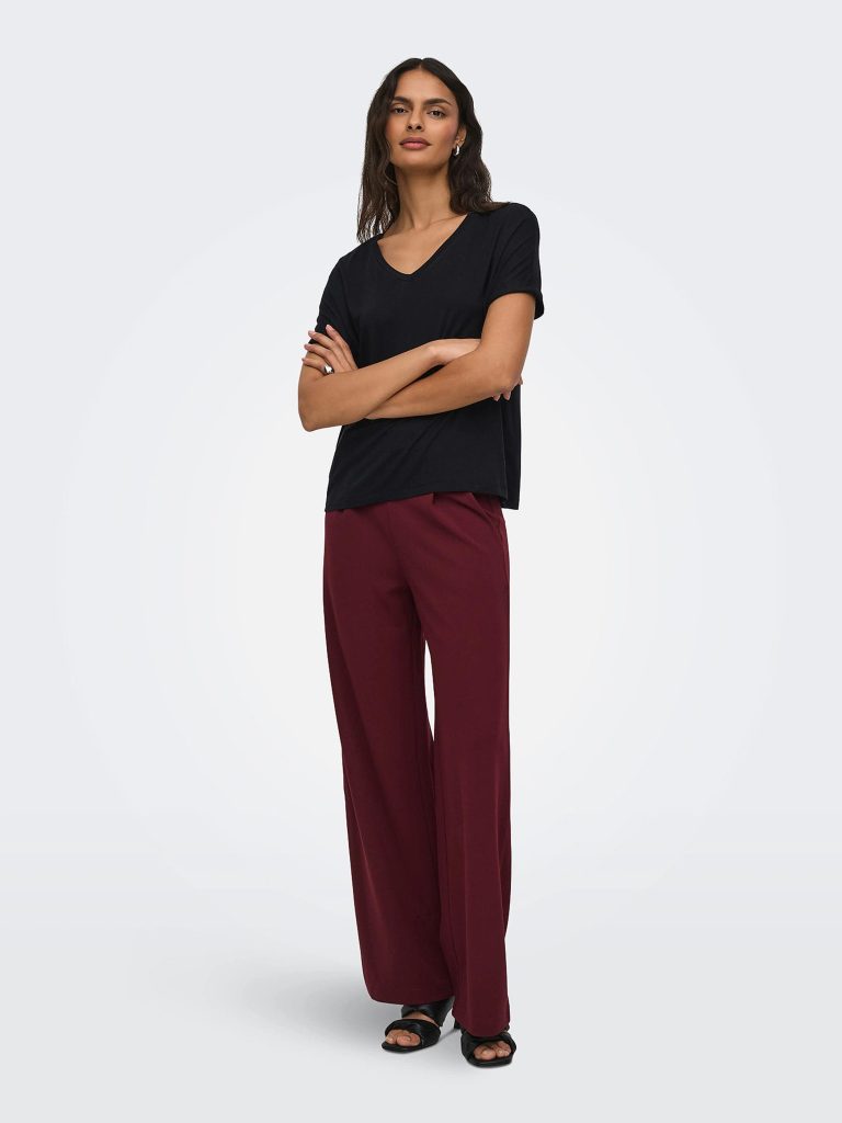 SISSY VNECK TOP BLACK