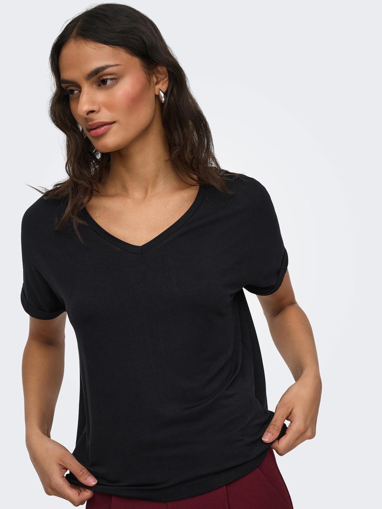 SISSY VNECK TOP BLACK