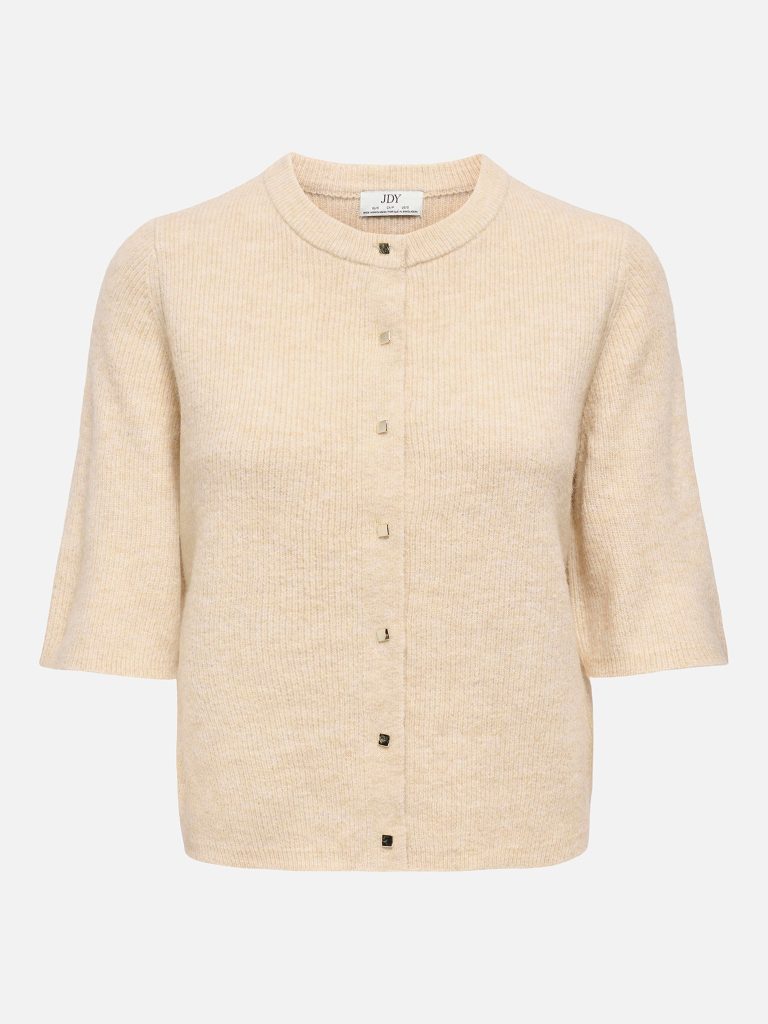 JDYLUMI LIFE 34 ON BUTTON CARDIGAN CREME BRULEE