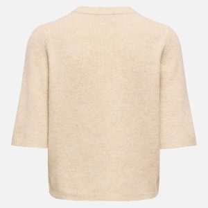 JDYLUMI LIFE 34 ON BUTTON CARDIGAN CREME BRULEE – Image 2
