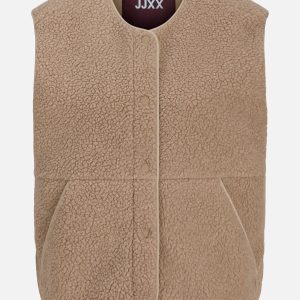 JXVERA TEDDY VEST HUMUS – Image 1