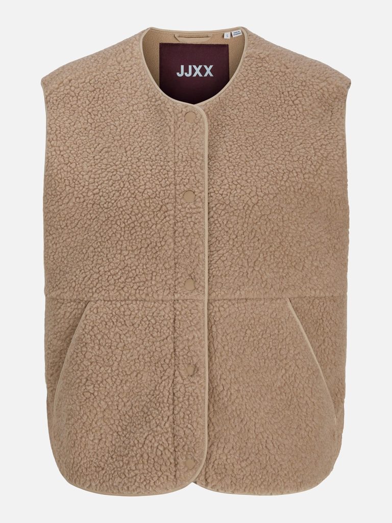 JXVERA TEDDY VEST HUMUS