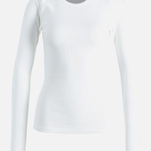 JXFREYA STR LS RIB TEE JRS NOOS BRIGHT WHITE – Image 1
