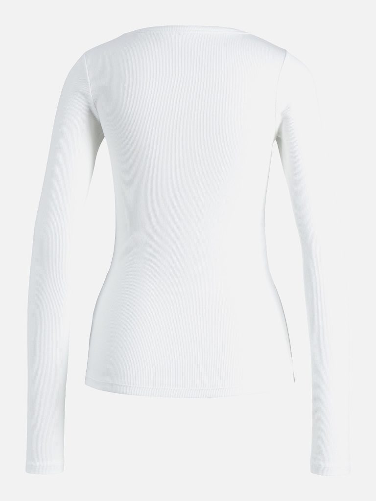 JXFREYA STR LS RIB TEE JRS NOOS BRIGHT WHITE