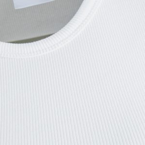 JXFREYA STR LS RIB TEE JRS NOOS BRIGHT WHITE – Image 7