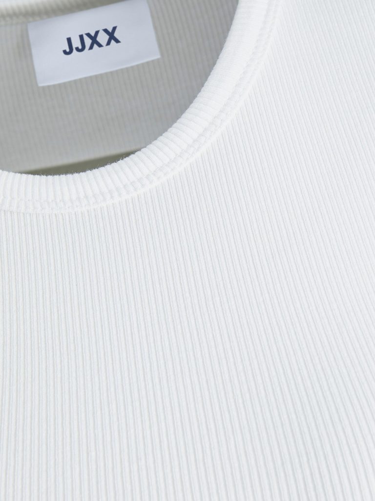 JXFREYA STR LS RIB TEE JRS NOOS BRIGHT WHITE