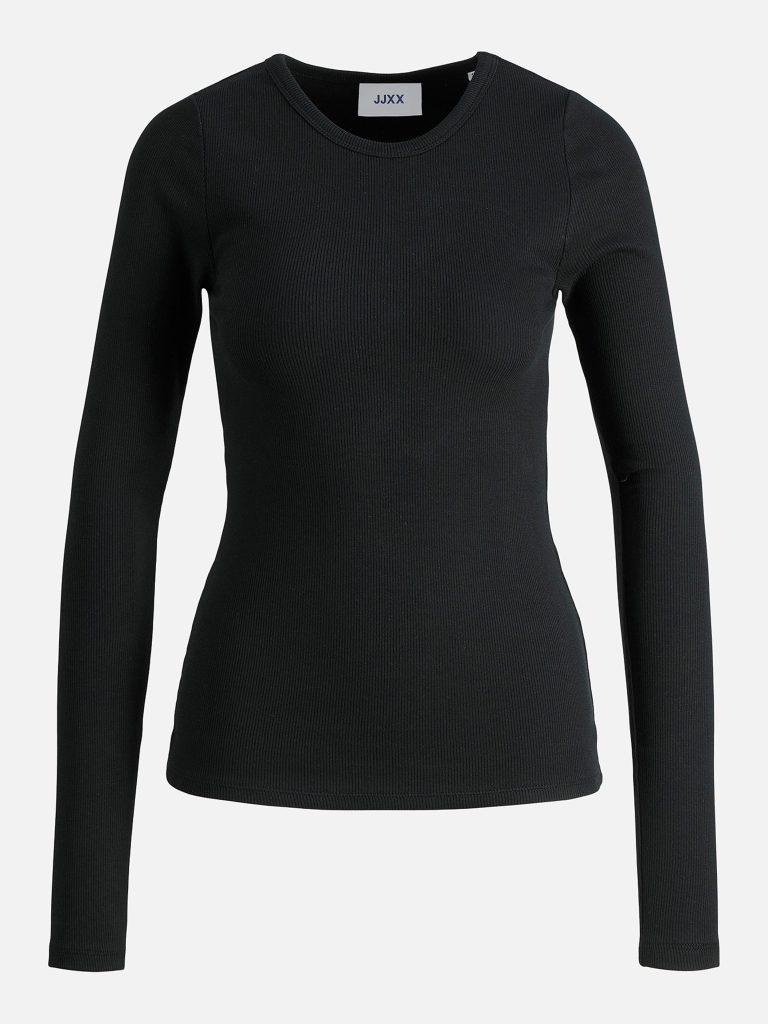 JXFREYA STR LS RIB TEE JRS NOOS BLACK