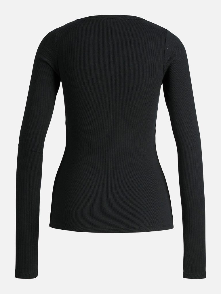 JXFREYA STR LS RIB TEE JRS NOOS BLACK