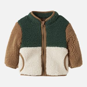 NBMMACEY TEDDY JACKET JUNGLE GREEN - Image 1