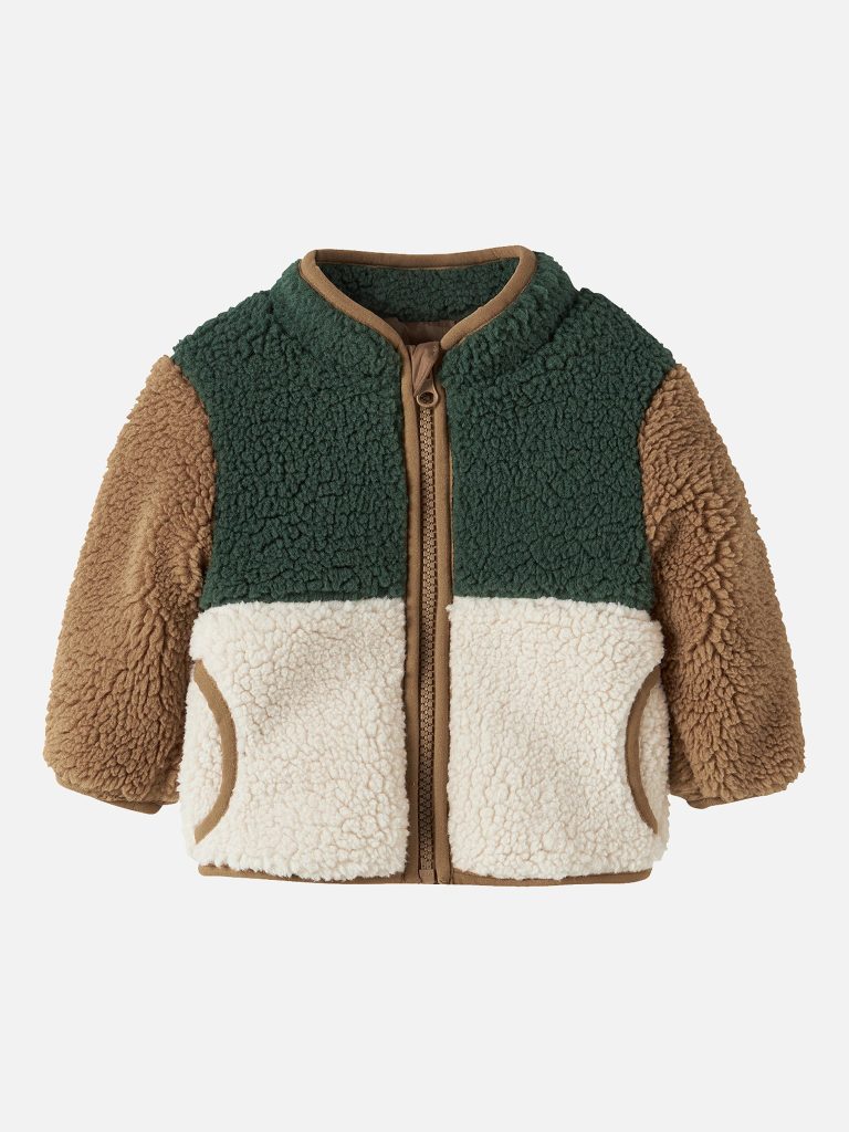NBMMACEY TEDDY JACKET JUNGLE GREEN