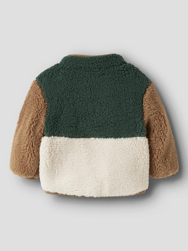 NBMMACEY TEDDY JACKET JUNGLE GREEN