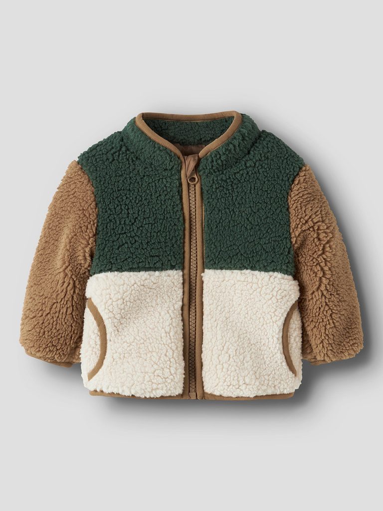 NBMMACEY TEDDY JACKET JUNGLE GREEN