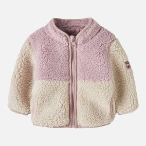 NBFMACEY TEDDY JACKET BLOCK VIOLET ICE - Image 1