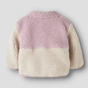 NBFMACEY TEDDY JACKET BLOCK VIOLET ICE - Image 2
