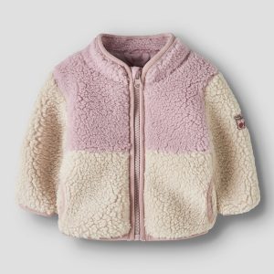 NBFMACEY TEDDY JACKET BLOCK VIOLET ICE - Image 4