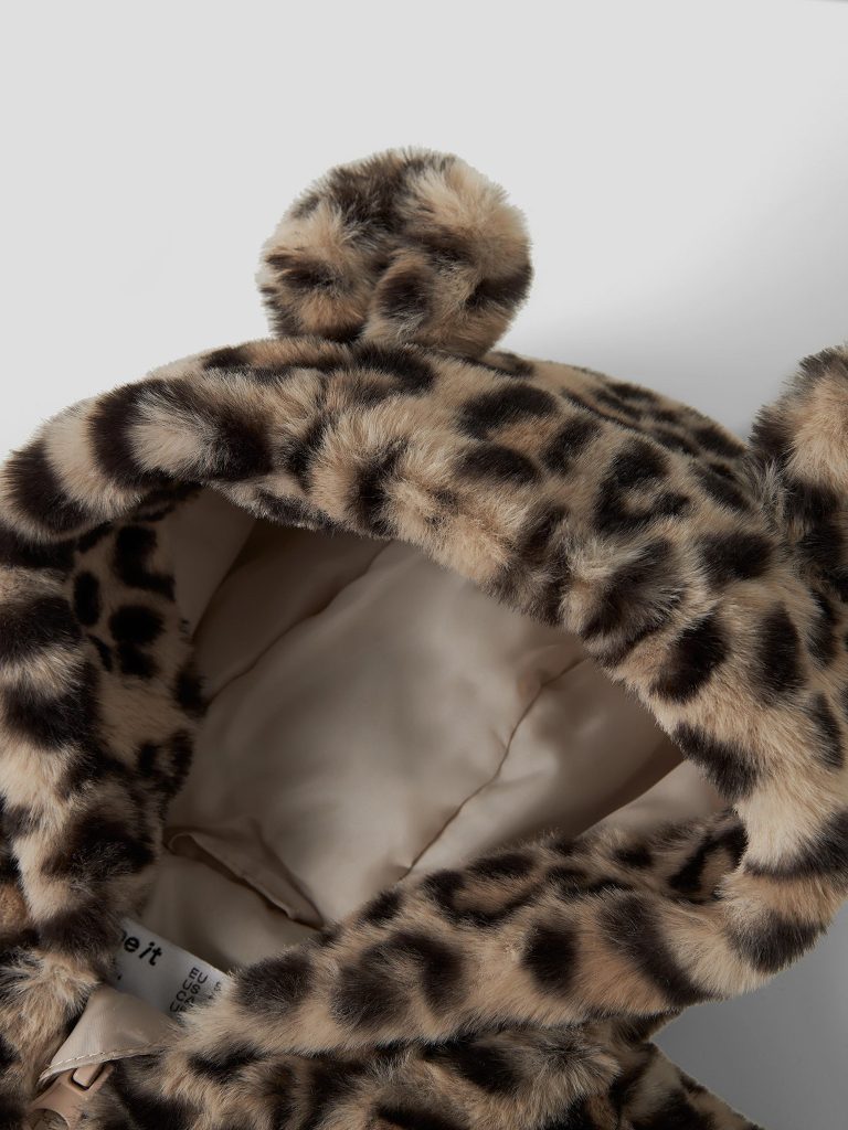NBFMILA JACKET HOOD HUMUS LEO BABY