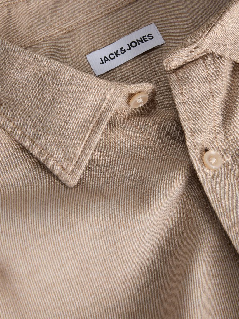 JJEFIELD MELANGE SHIRT LS OATMEAL